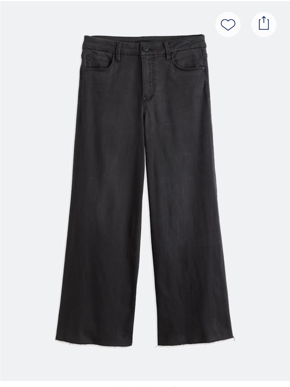 KUT FROM THE KLOTH Meg Wide Leg Jean Black sz 10